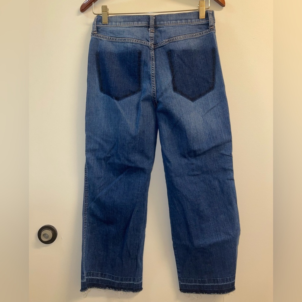Ella Moss Cropped Wide Leg Jeans 27 - Picture 6 of 11